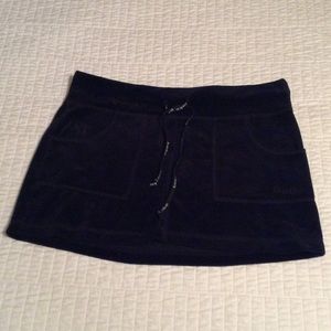 Bebe Velour Mini Skirt