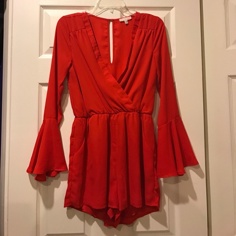 Red Dillard's GB romper!