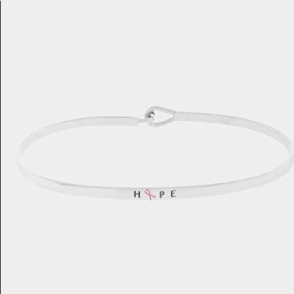 H❤️pe silver bracelet ♻️ donating tomorrow♻️