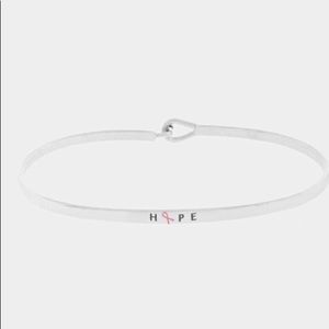 H❤️pe silver bracelet ♻️ donating tomorrow♻️