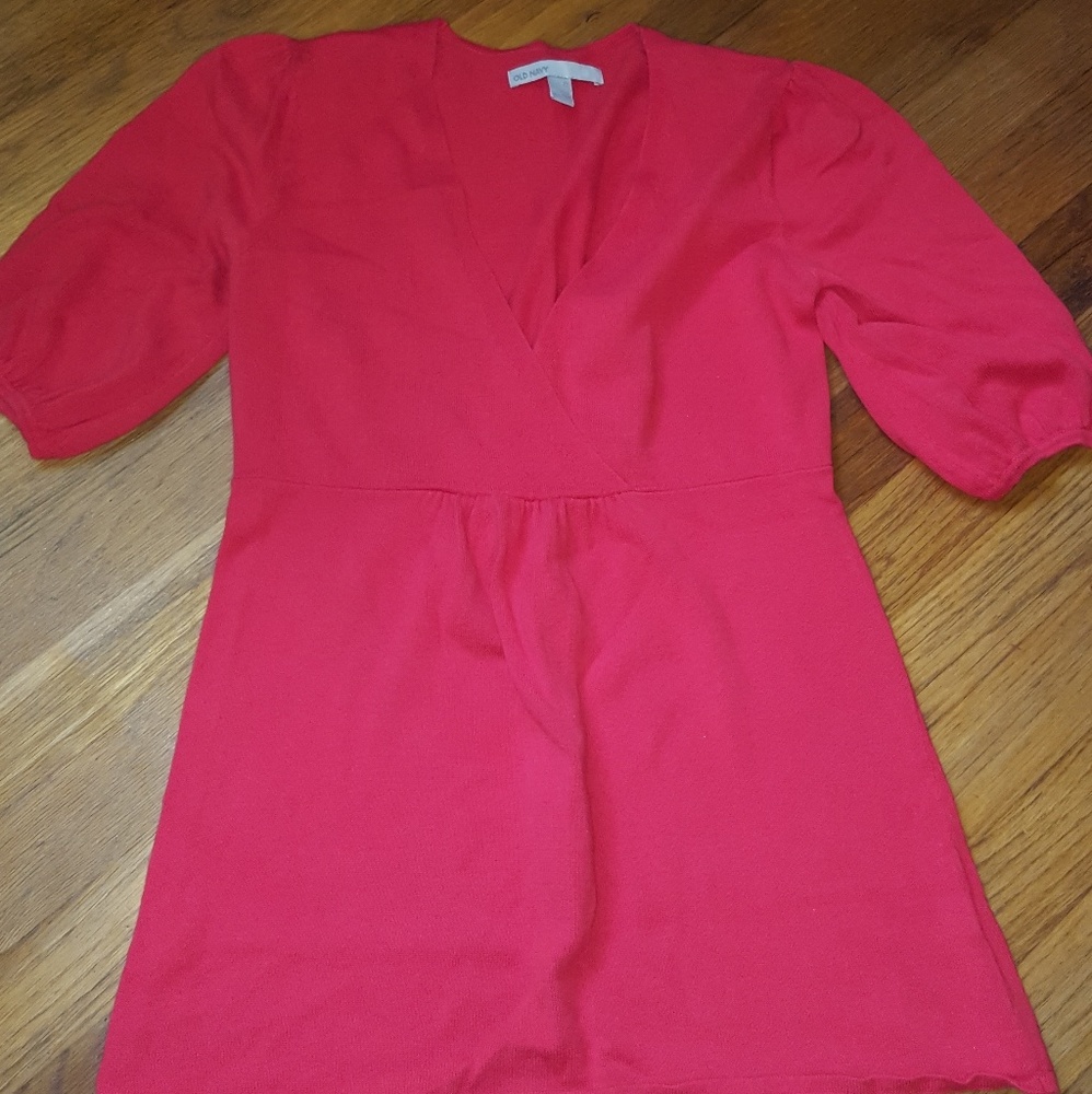 VGUC, Old Navy, xs, red 3/4 shirt
