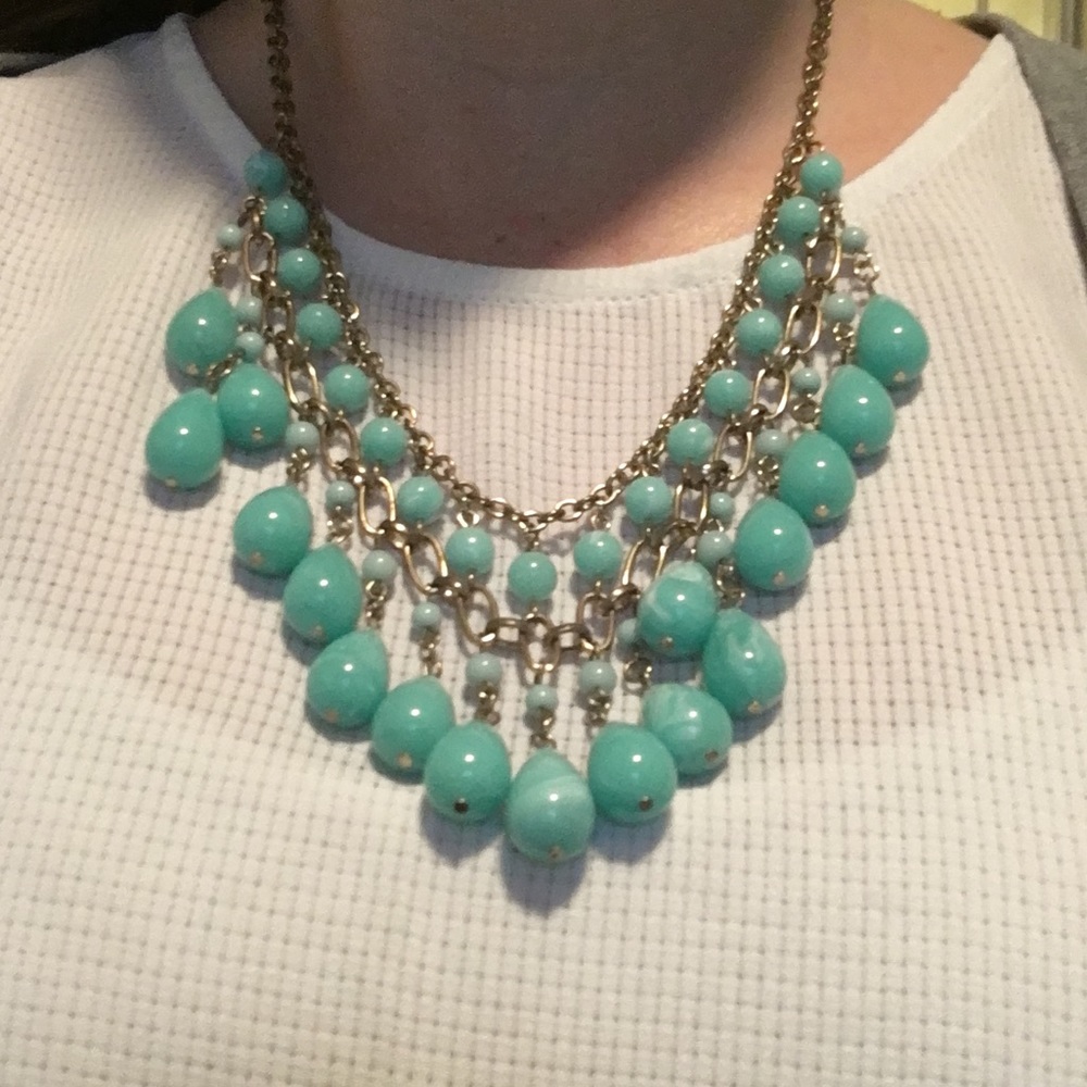 Turquoise statement necklace