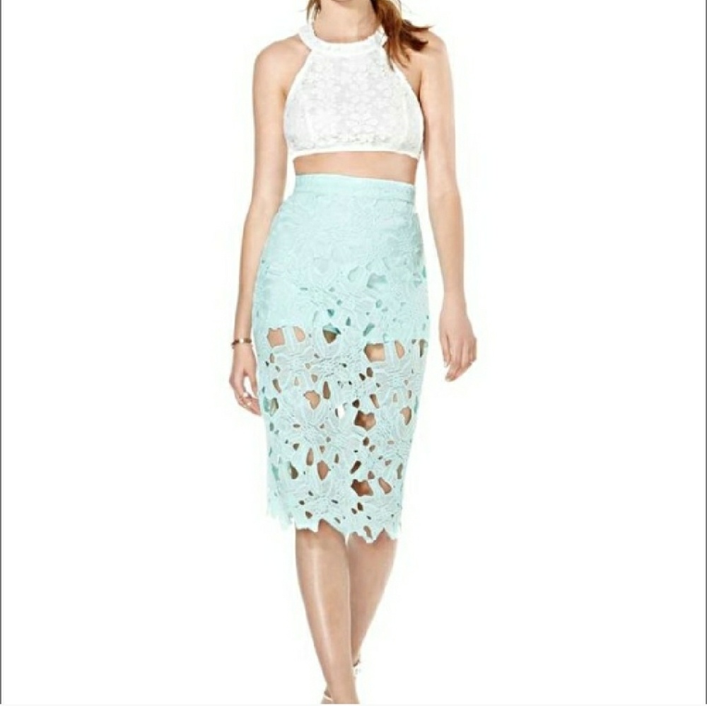 Nasty Gal Selene Lace Skirt size M