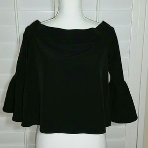 ASOS Off Shoulder Bell Sleeve Blouse ASOS Off Shoulder Bell Sleeve Blouse