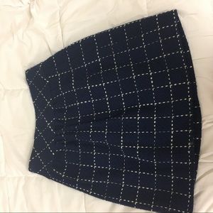 Anthropologie Maeve Brand Windowpane Skirt