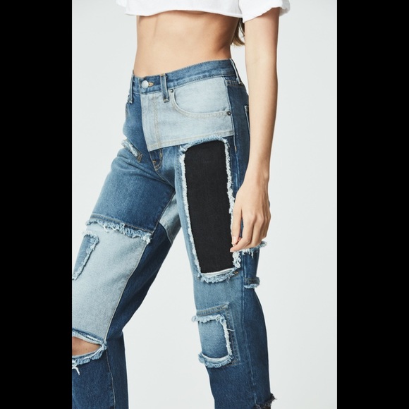 LF patch denim boyfriend jeans - Picture 2 of 3