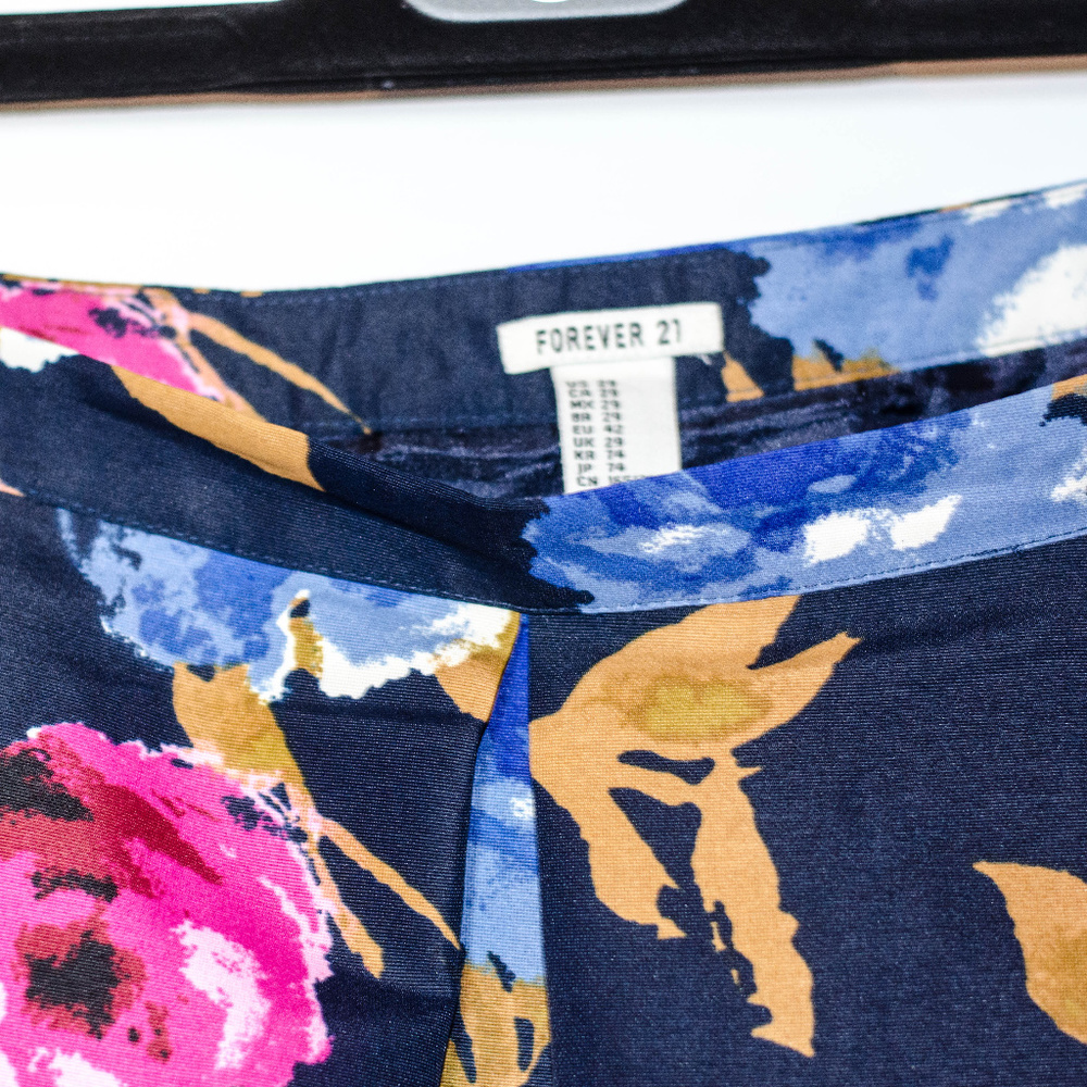 floral print box pleat miniskirt - Picture 3 of 3