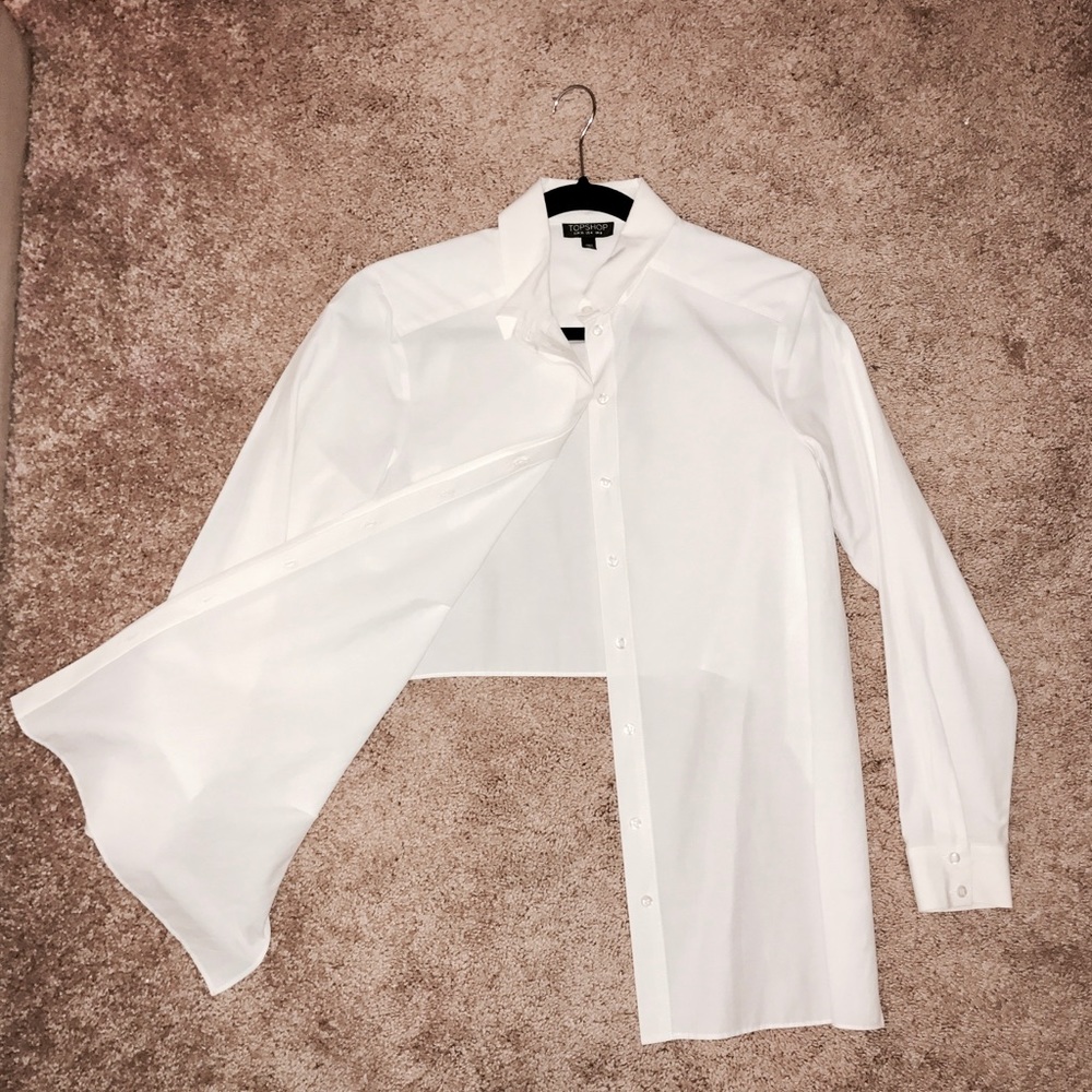 White button up top