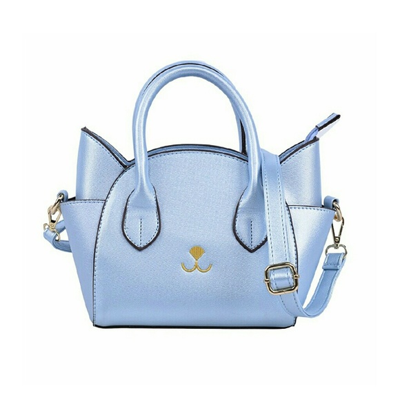 Kitten Crossbody Purse Bag Baby Blue Kawaii - Picture 2 of 8