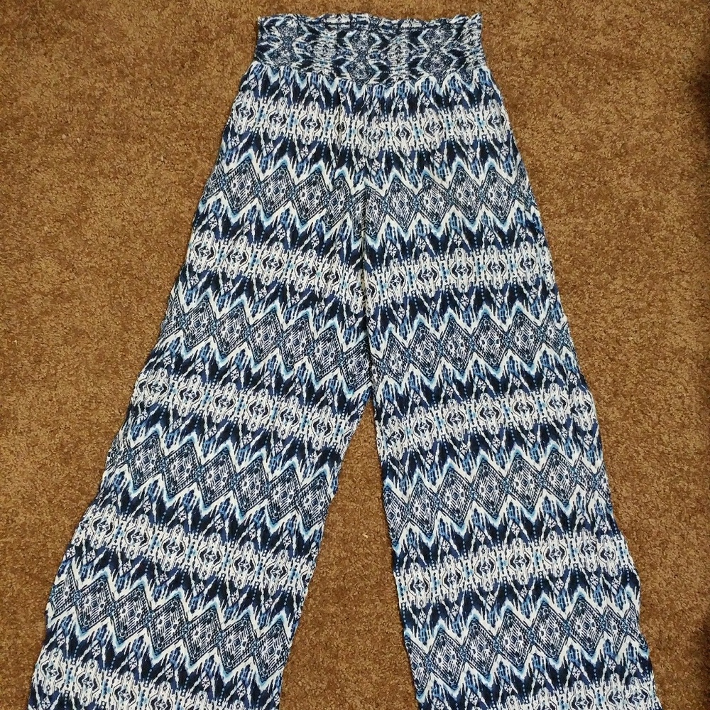 Aztec wide leg pants