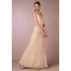 Adrianna Papell BHLDN Brooklyn dress champagne SZ8
