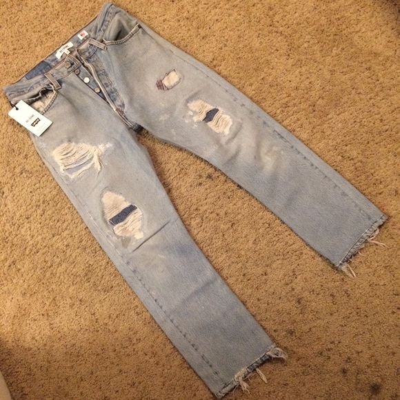 Re/Done Denim - The High Waist Reconstructed Jeans - RE/DONE