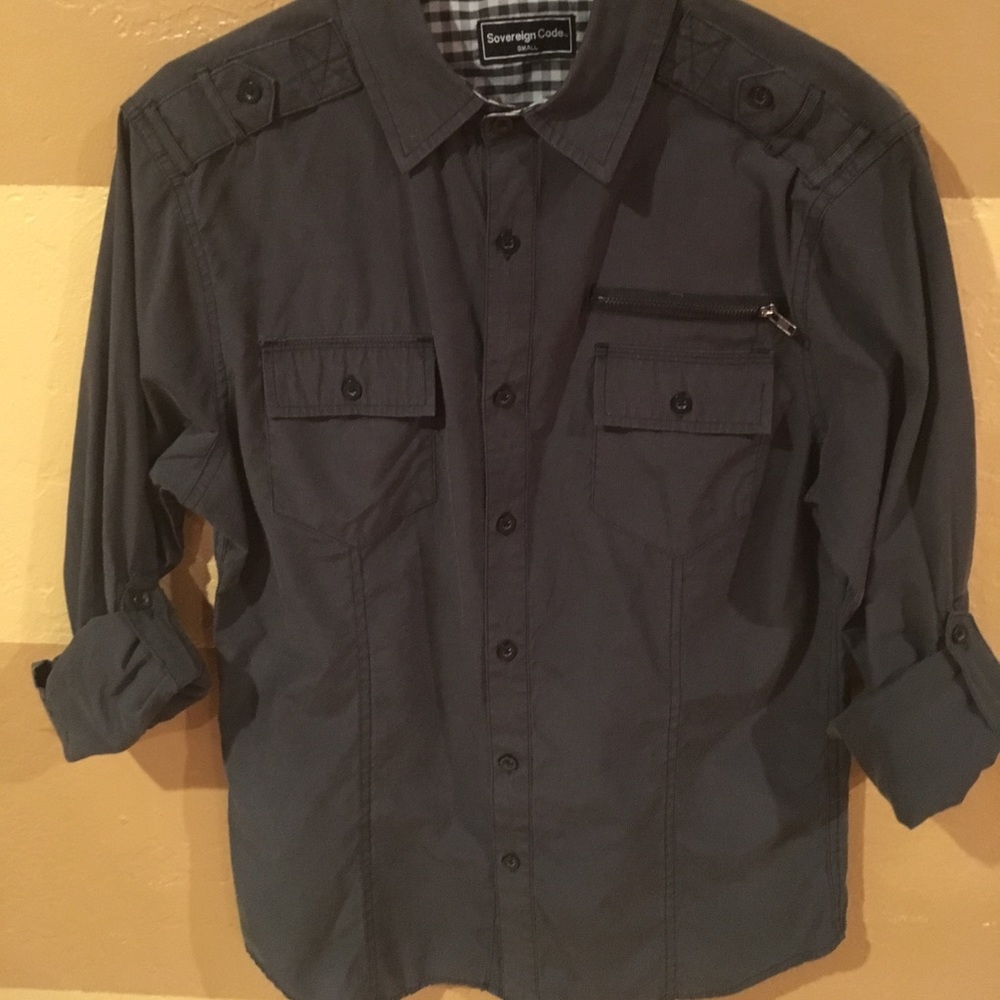 Black Polo Long sleeve Shirt