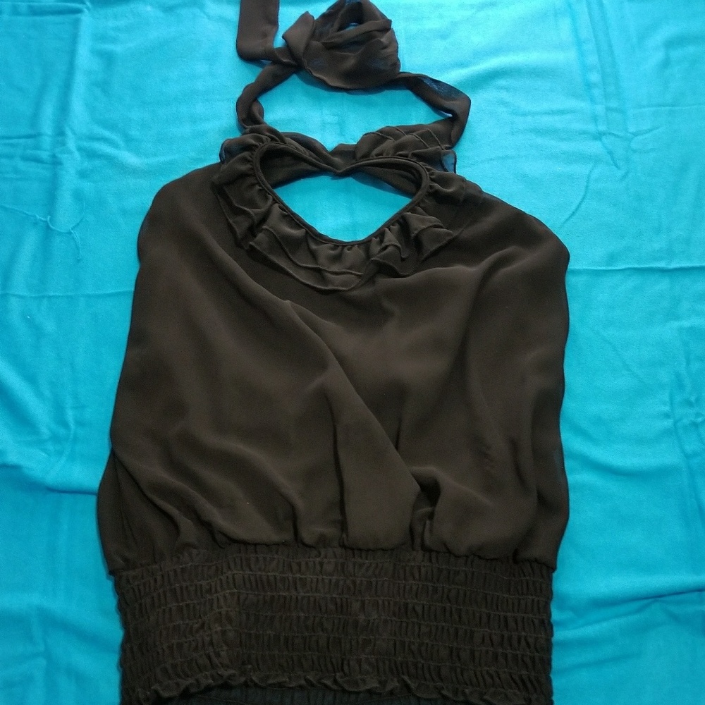 Charlotte Russe black halter top