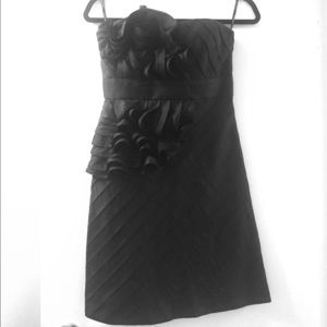 Phoebe Couture Ruffle Strapless Dress Size 0