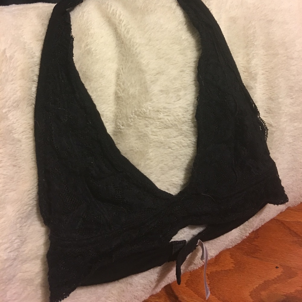 Black lace bralette