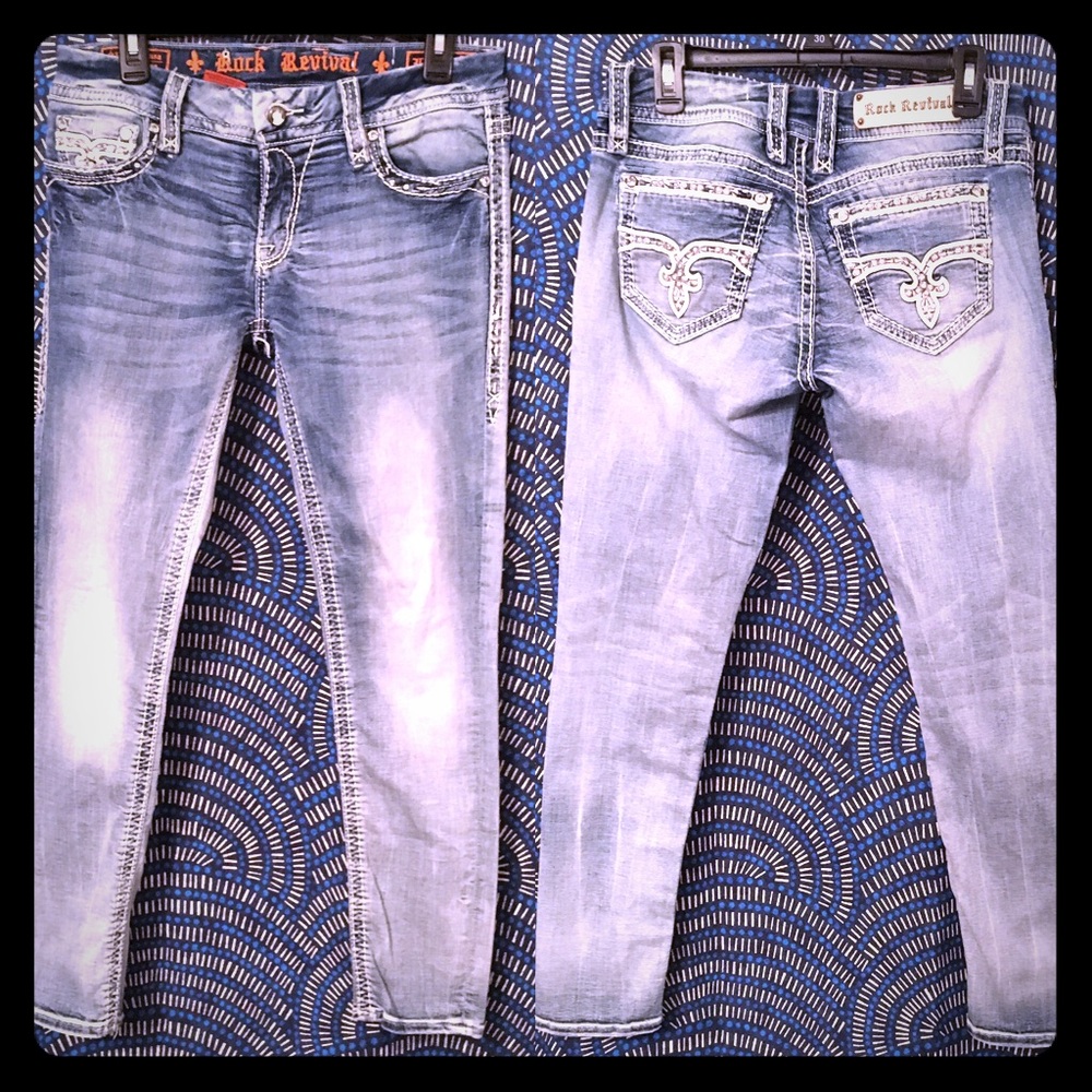 Rock Revival Luelle Skinny Jeans Size 30