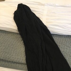 Black Distressed Scarf