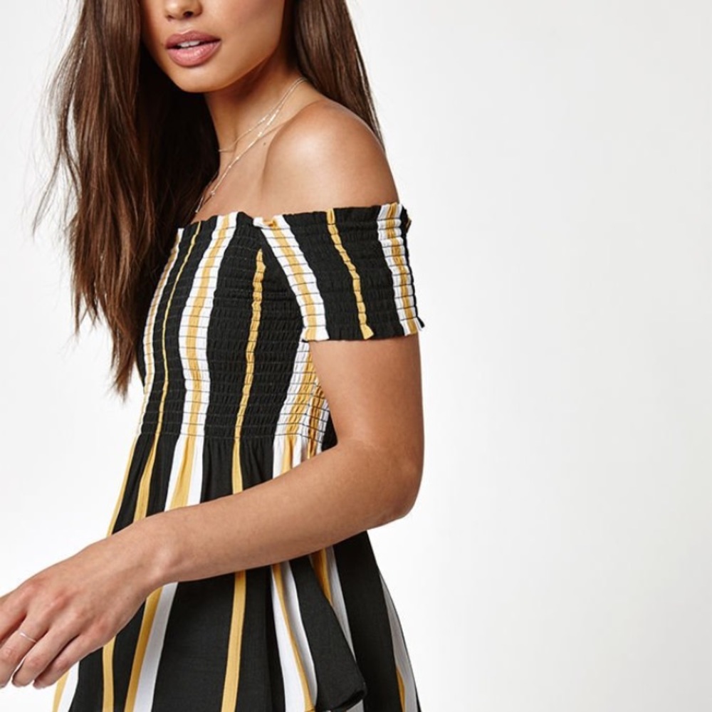 Kendall & Kylie smocked babydoll top from PacSun