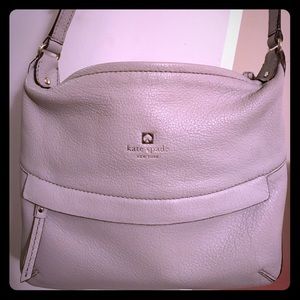 Kate Spade Leather Crossbody Bag/Purse - Gray
