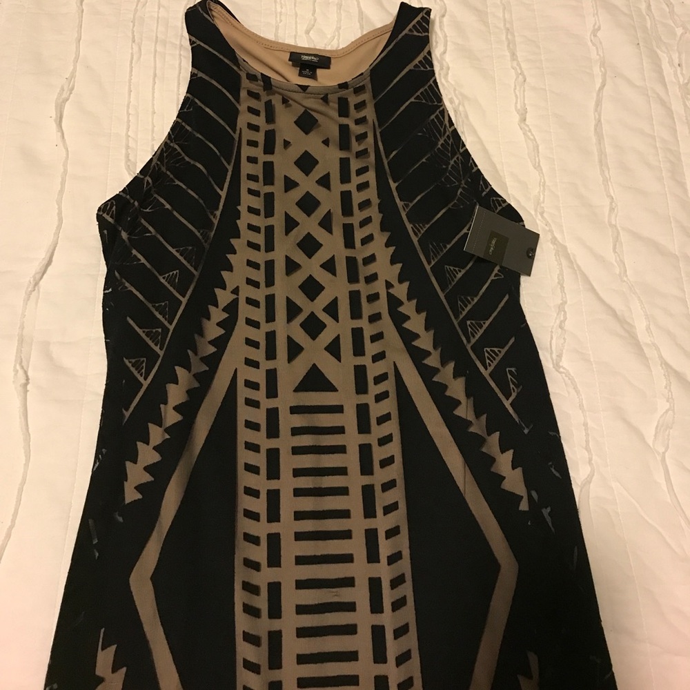 NWT Black Sheer Maxi Dress