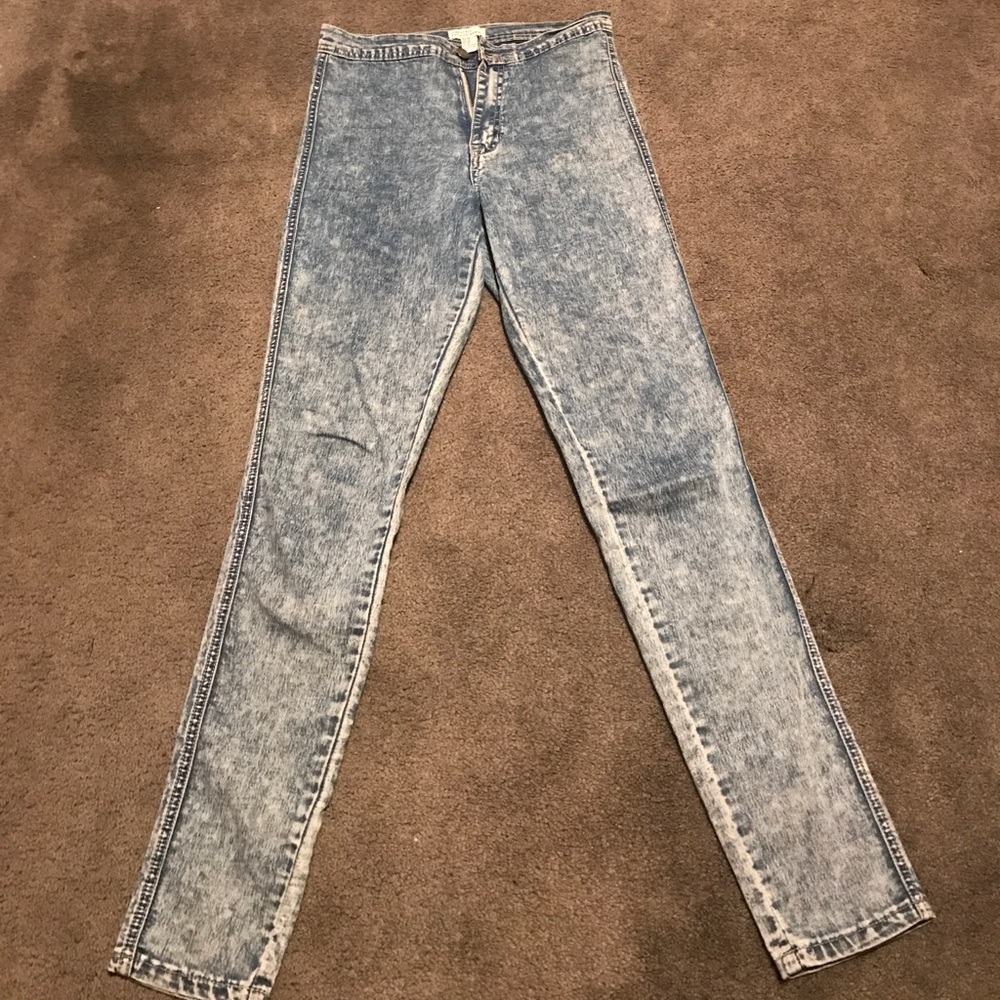 High waisted denim