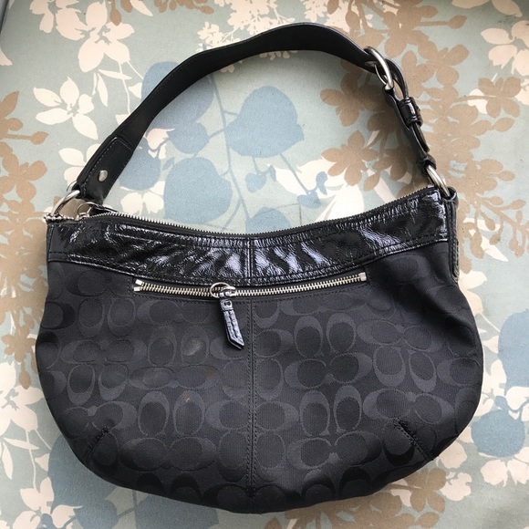 Black Coach Signature Hobo - Picture 2 of 4