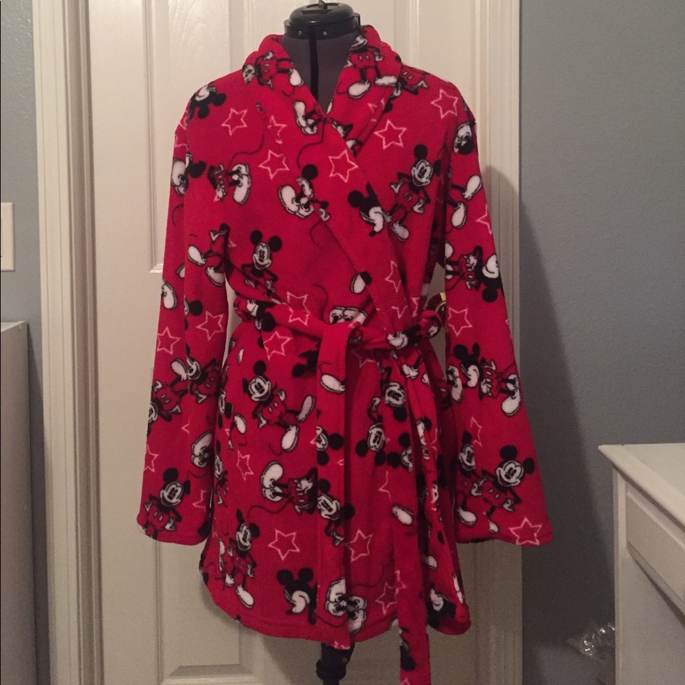 Mickey print robe