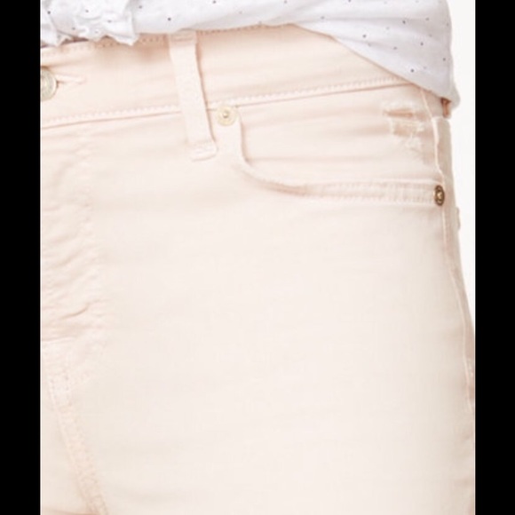 7 FOR ALL MANKIND RIPPED SKINNY DISTRESSED JEANS. - Picture 4 of 8