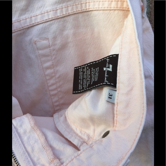 7 FOR ALL MANKIND RIPPED SKINNY DISTRESSED JEANS. - Picture 7 of 8