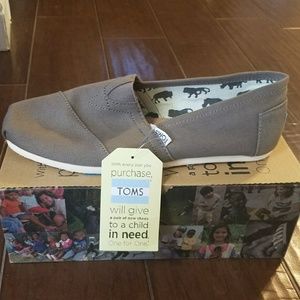 Men's Gray Toms Shoes