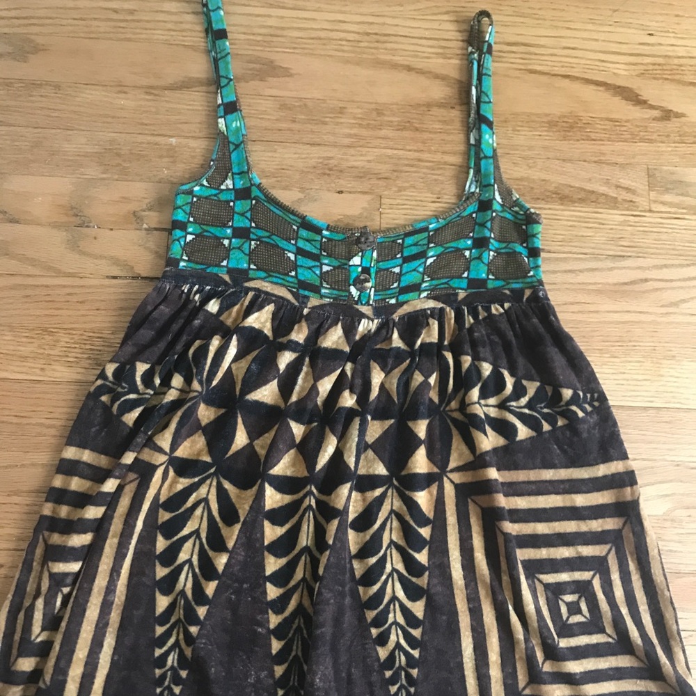 Anthropologie tribal multi color tank.