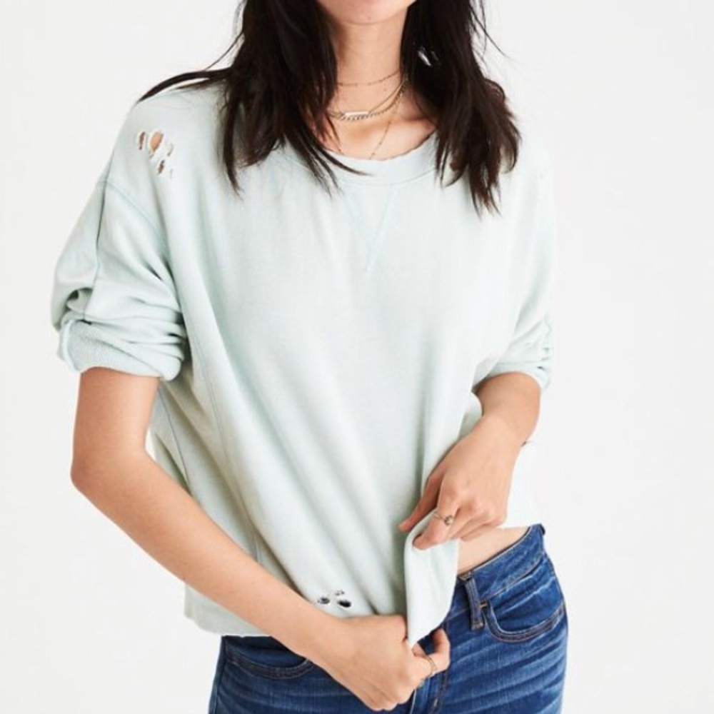 American Eagle Distressed Sweatshirt