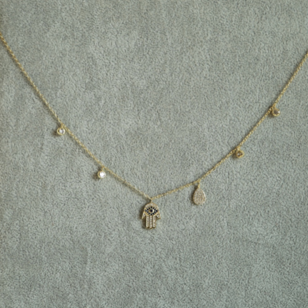 Hamsa Choker Necklace - Picture 3 of 5