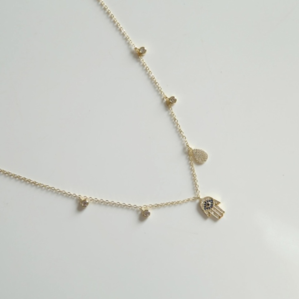 Hamsa Choker Necklace