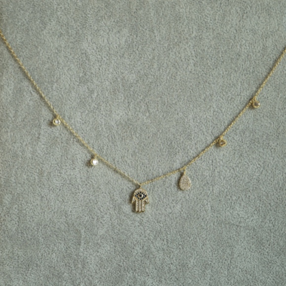 Hamsa Choker Necklace - Picture 3 of 5