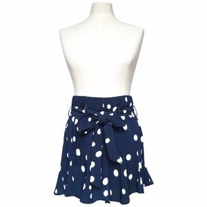 ZARA POLKA-DOT BERMUDA SHORTS