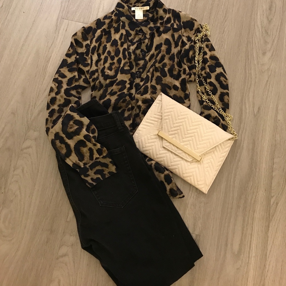 Animal Print Blouse S