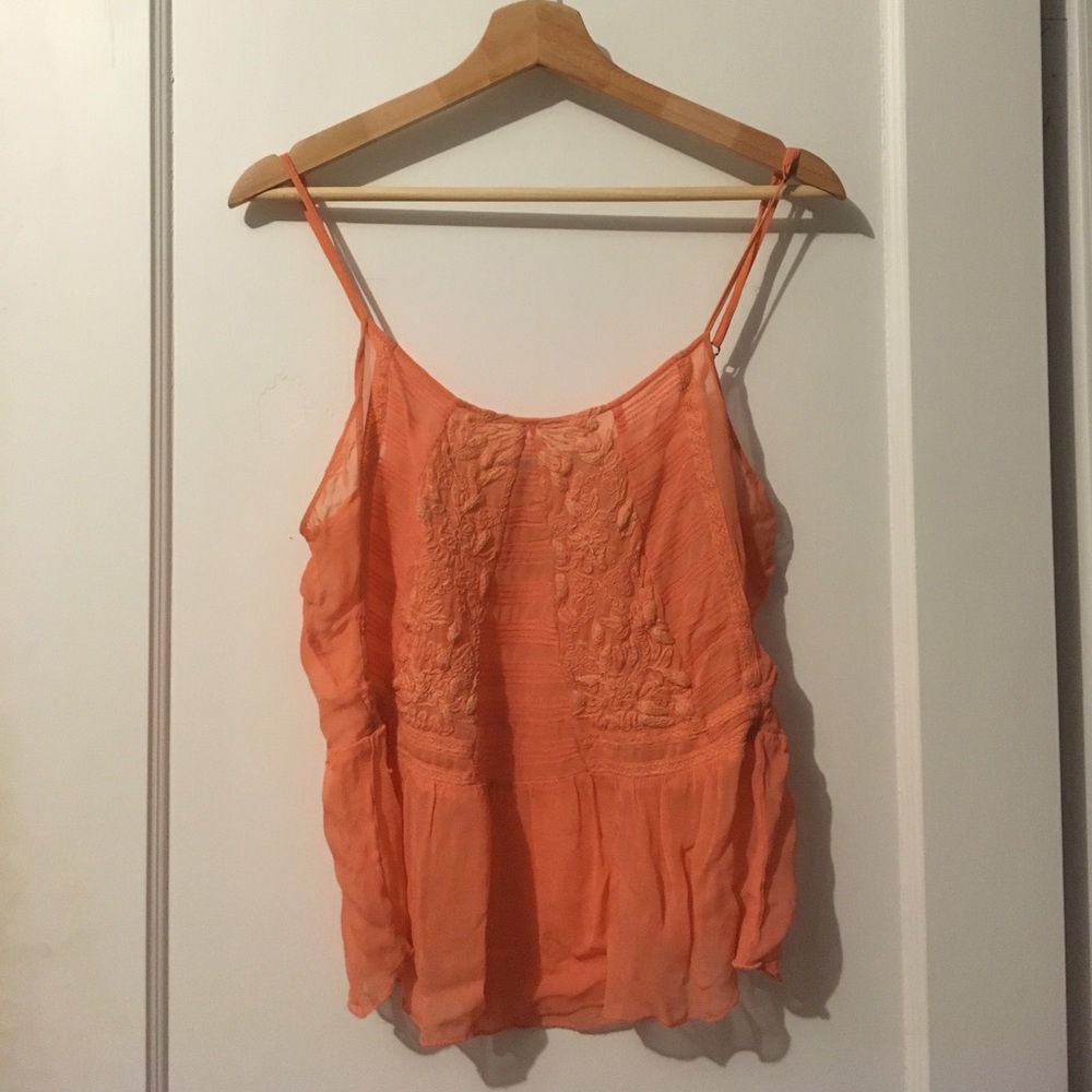 Zara coral tank top