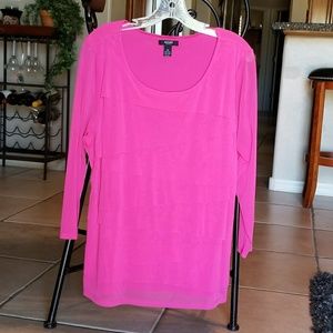 Alfani polyester layered top