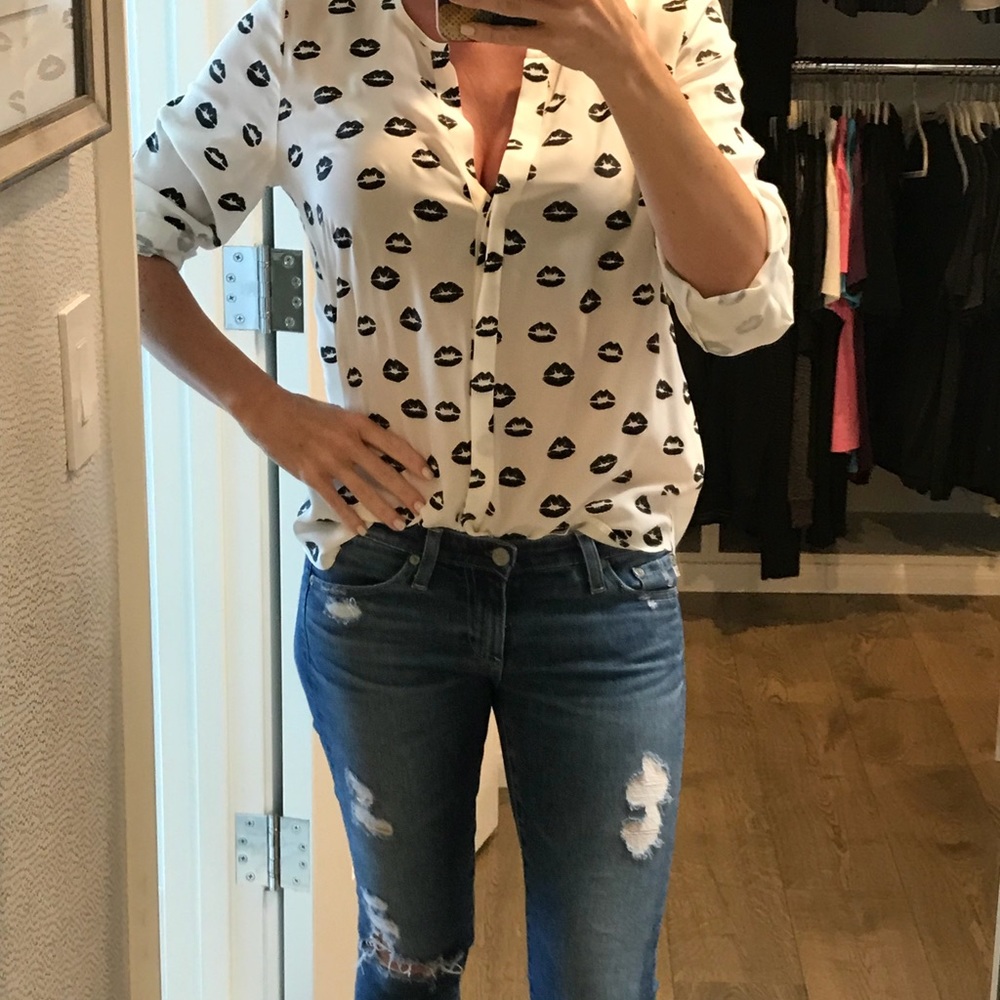 Joie v neck blouse