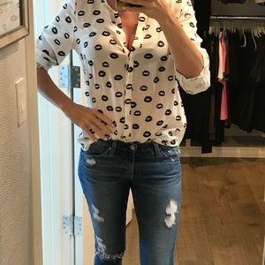 Joie v neck blouse