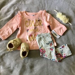 Sale 🌸HP🌸Old navy long sleeve and pants set