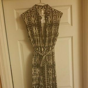 BEIGE & BLACK WIDE LEG JUMPSUIT