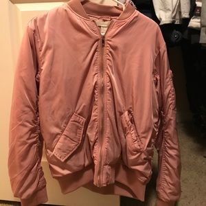 Blush pink H&M zip up jacket Blush pink H&M zip up jacket