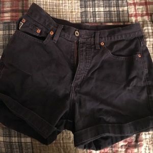 Navy blue/plum guess shorts