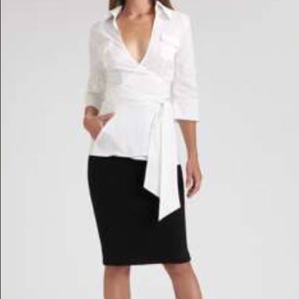 Diane von Furstenberg 3/4 Sleeve Blouse