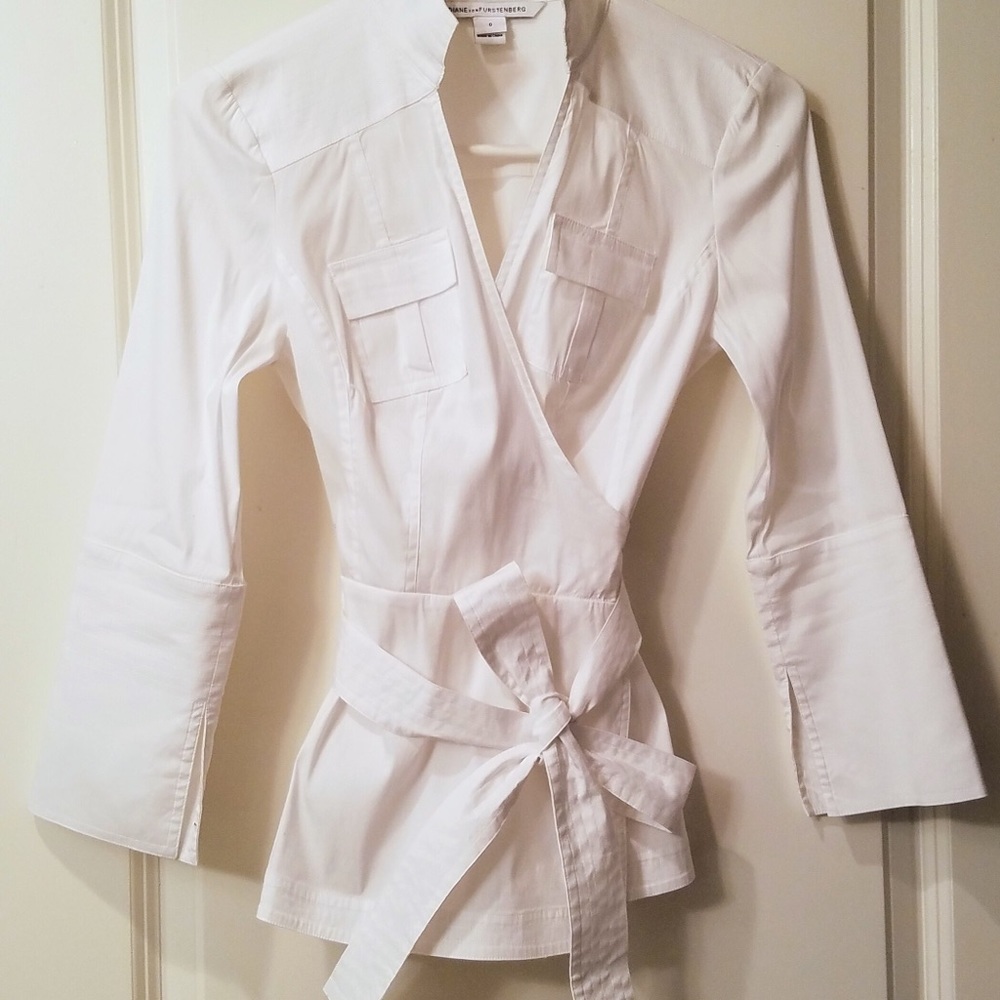 Diane von Furstenberg 3/4 Sleeve Blouse - Picture 5 of 6