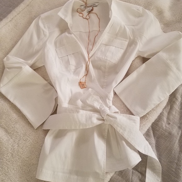 Diane von Furstenberg 3/4 Sleeve Blouse - Picture 4 of 6