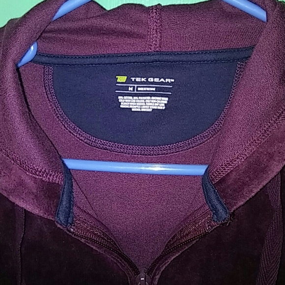 Tek Gear Maroon Hoodie Jacket SZ M - Picture 2 of 6